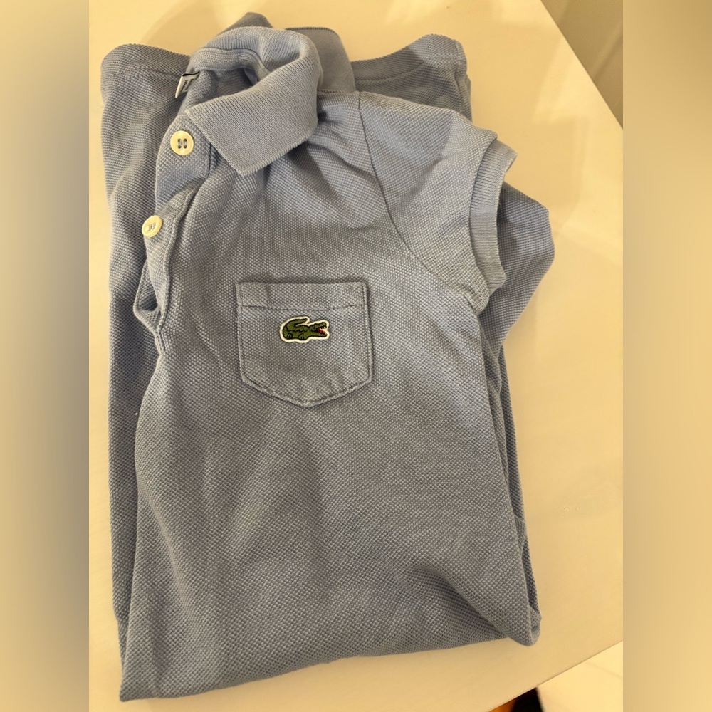 Girls Lacoste dress baby blue